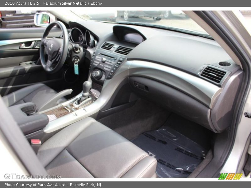 Palladium Silver Metallic / Ebony 2010 Acura TL 3.5