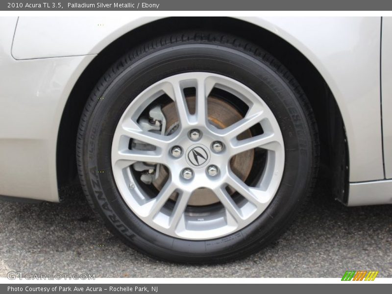 Palladium Silver Metallic / Ebony 2010 Acura TL 3.5