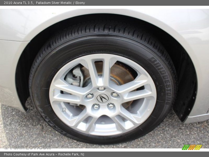 Palladium Silver Metallic / Ebony 2010 Acura TL 3.5