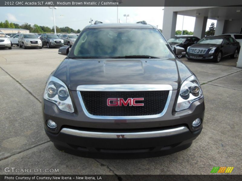 Medium Brown Metallic / Cashmere 2012 GMC Acadia SLT AWD