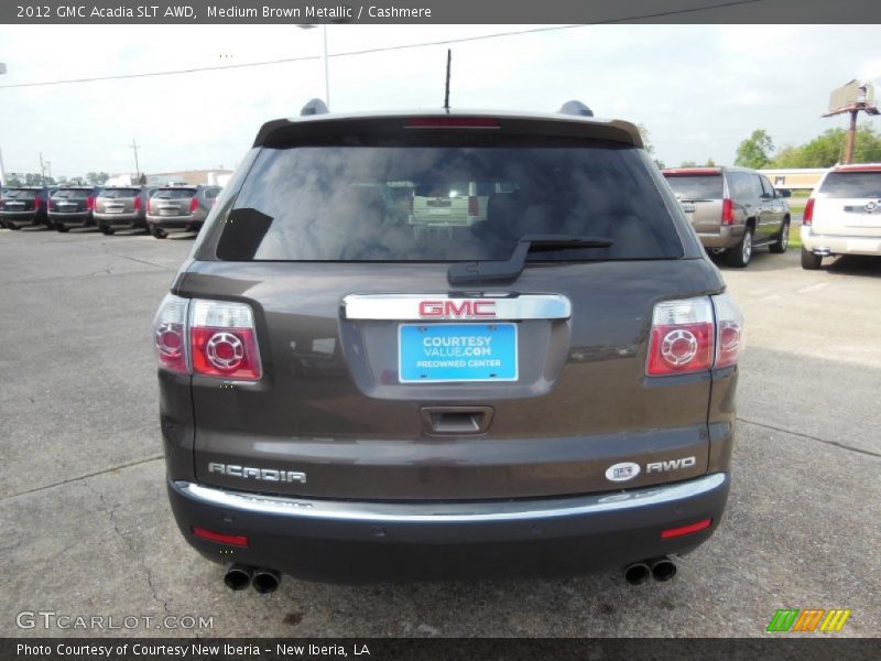 Medium Brown Metallic / Cashmere 2012 GMC Acadia SLT AWD