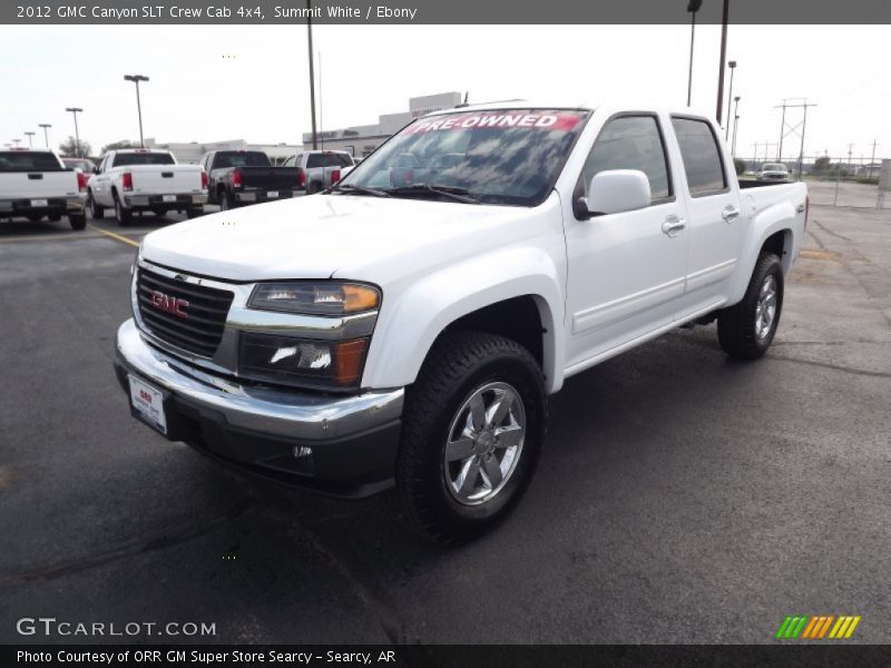 Summit White / Ebony 2012 GMC Canyon SLT Crew Cab 4x4
