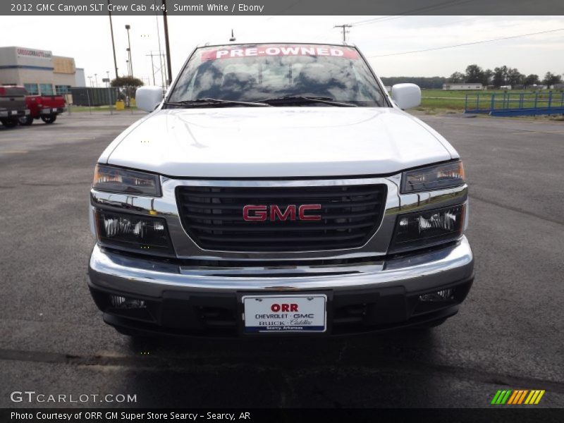 Summit White / Ebony 2012 GMC Canyon SLT Crew Cab 4x4