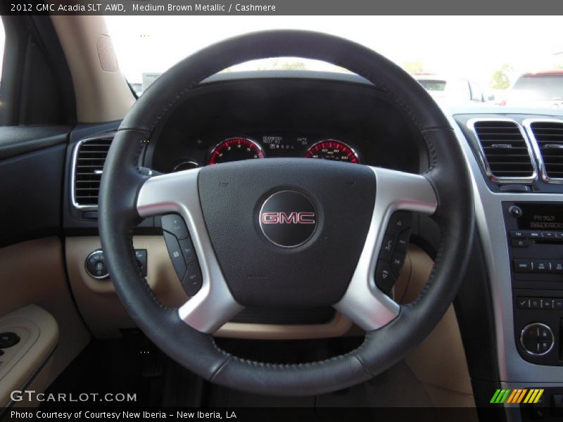 Medium Brown Metallic / Cashmere 2012 GMC Acadia SLT AWD