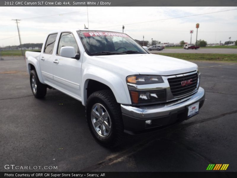 Summit White / Ebony 2012 GMC Canyon SLT Crew Cab 4x4