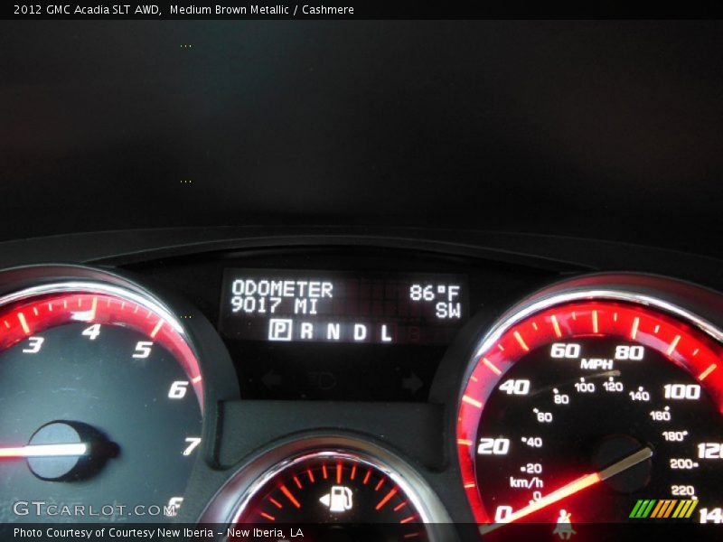 Medium Brown Metallic / Cashmere 2012 GMC Acadia SLT AWD