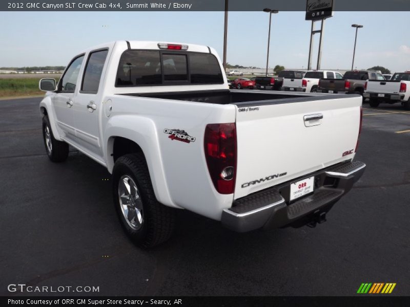 Summit White / Ebony 2012 GMC Canyon SLT Crew Cab 4x4