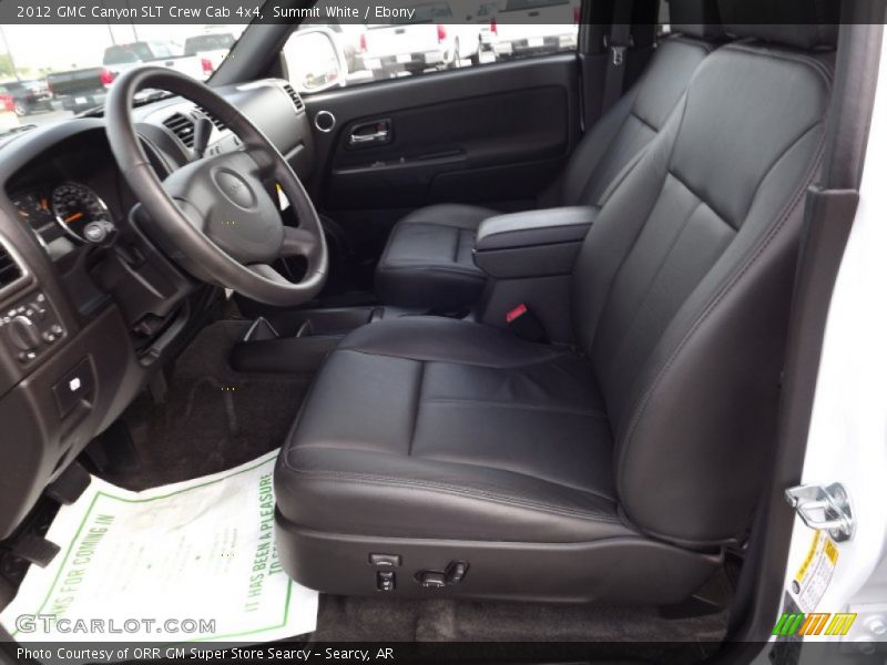  2012 Canyon SLT Crew Cab 4x4 Ebony Interior