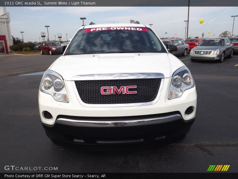 Summit White / Light Titanium 2011 GMC Acadia SL