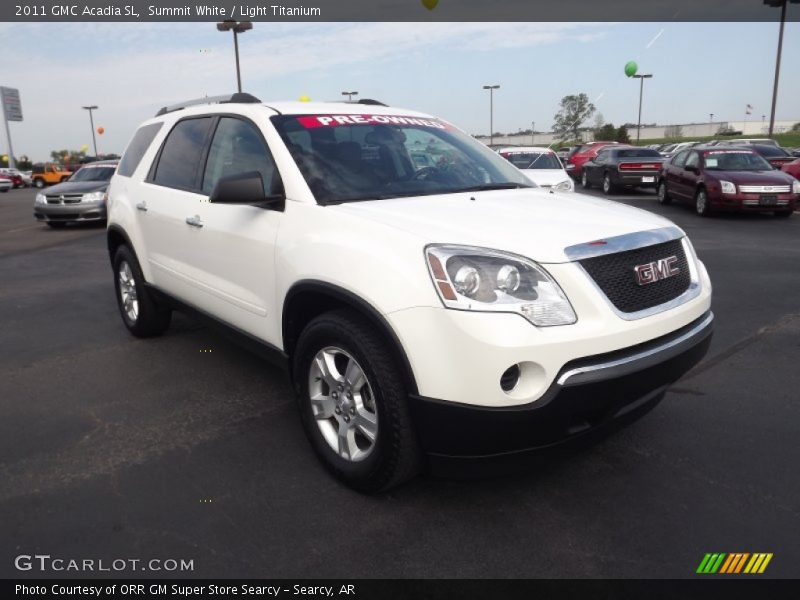 Summit White / Light Titanium 2011 GMC Acadia SL
