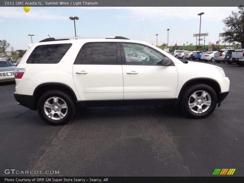 Summit White / Light Titanium 2011 GMC Acadia SL