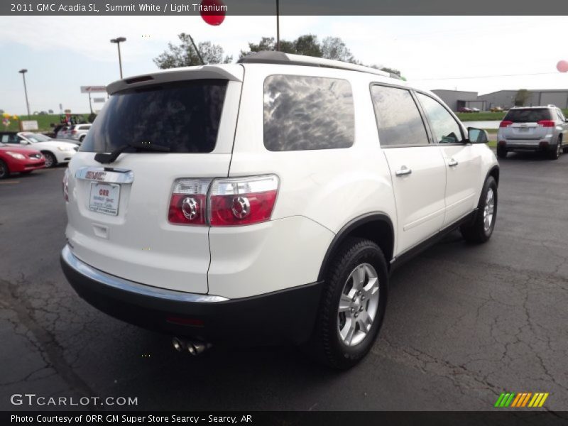Summit White / Light Titanium 2011 GMC Acadia SL