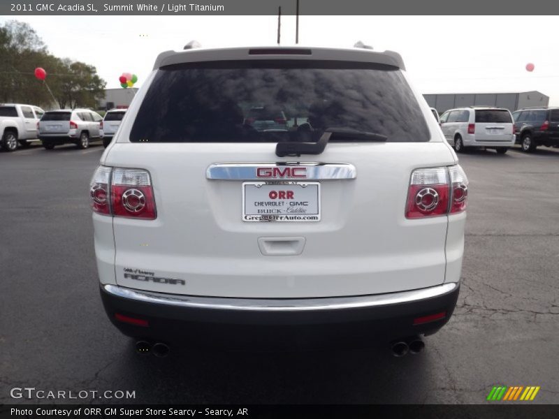 Summit White / Light Titanium 2011 GMC Acadia SL