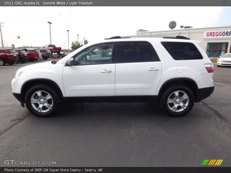 Summit White / Light Titanium 2011 GMC Acadia SL