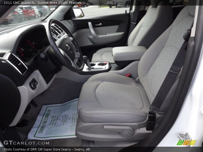 Summit White / Light Titanium 2011 GMC Acadia SL