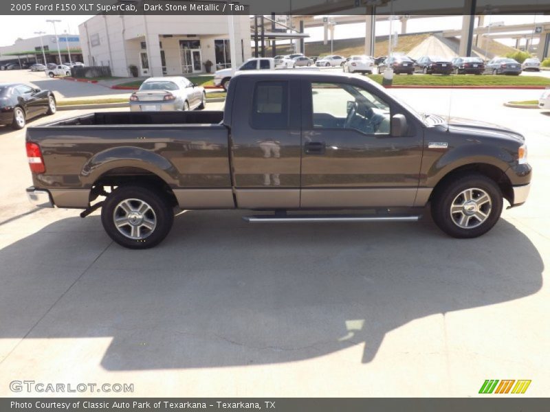 Dark Stone Metallic / Tan 2005 Ford F150 XLT SuperCab