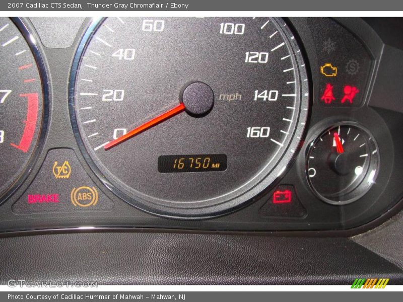 Thunder Gray Chromaflair / Ebony 2007 Cadillac CTS Sedan