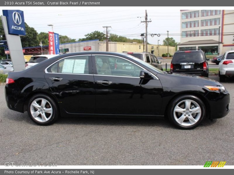 Crystal Black Pearl / Parchment 2010 Acura TSX Sedan