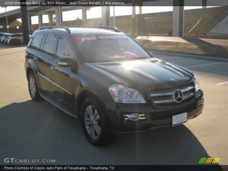 Jade Green Metallic / Macadamia 2008 Mercedes-Benz GL 450 4Matic