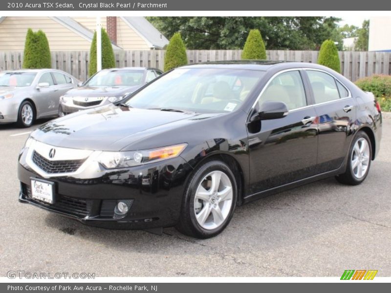 Crystal Black Pearl / Parchment 2010 Acura TSX Sedan