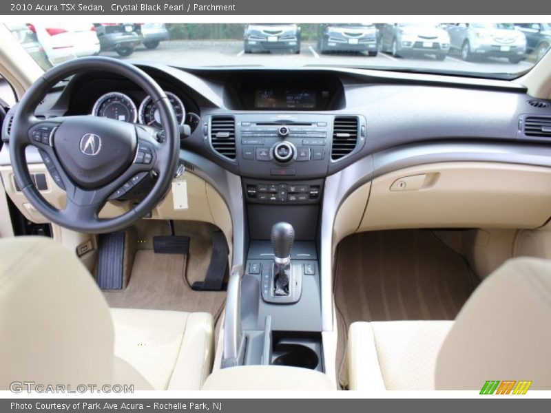 Crystal Black Pearl / Parchment 2010 Acura TSX Sedan