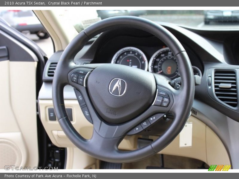 Crystal Black Pearl / Parchment 2010 Acura TSX Sedan