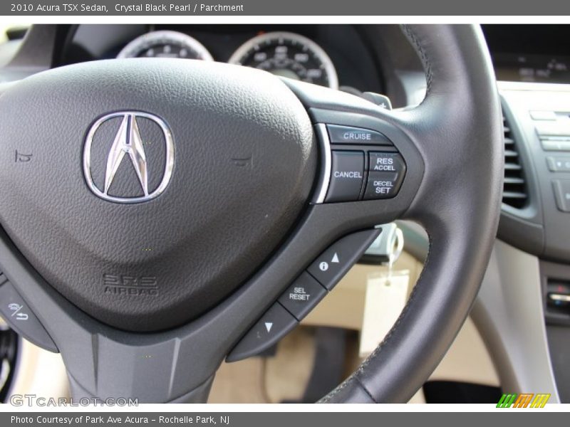 Crystal Black Pearl / Parchment 2010 Acura TSX Sedan