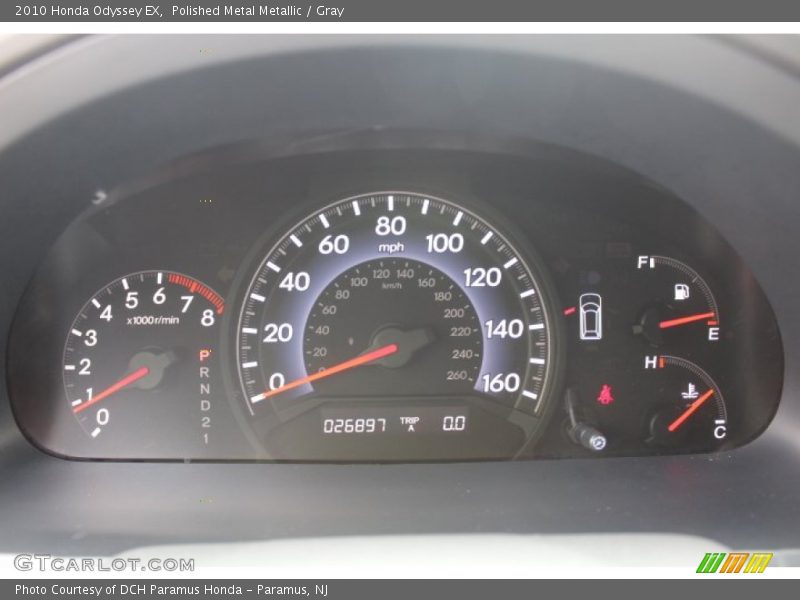 Polished Metal Metallic / Gray 2010 Honda Odyssey EX