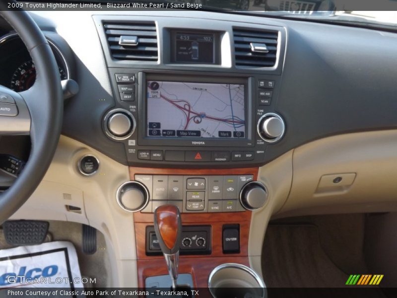 Blizzard White Pearl / Sand Beige 2009 Toyota Highlander Limited