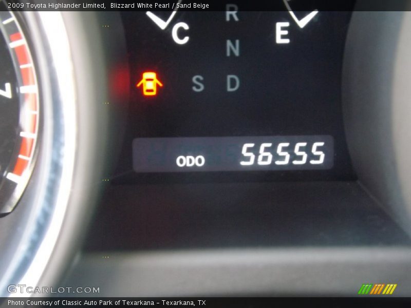 Blizzard White Pearl / Sand Beige 2009 Toyota Highlander Limited