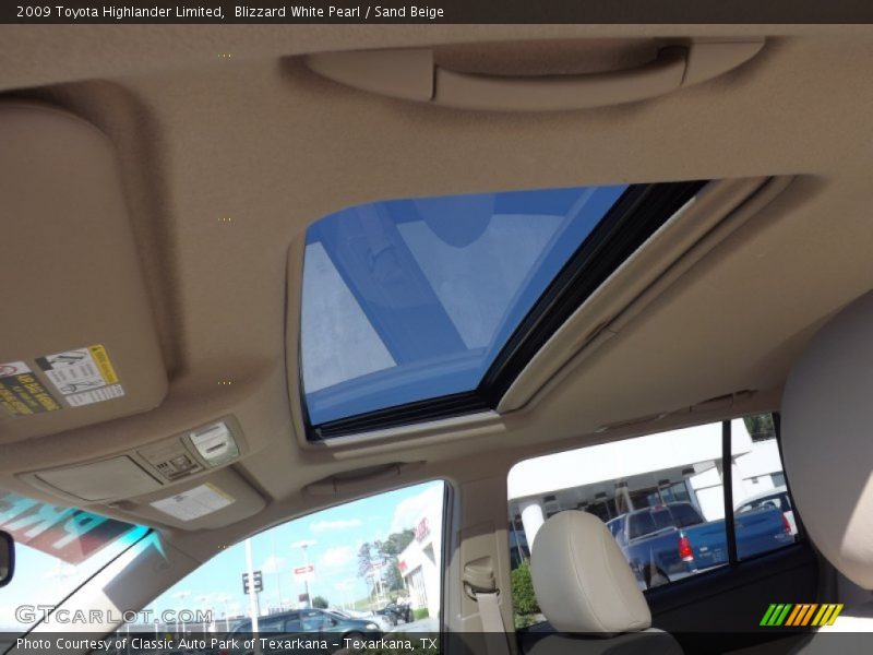 Blizzard White Pearl / Sand Beige 2009 Toyota Highlander Limited