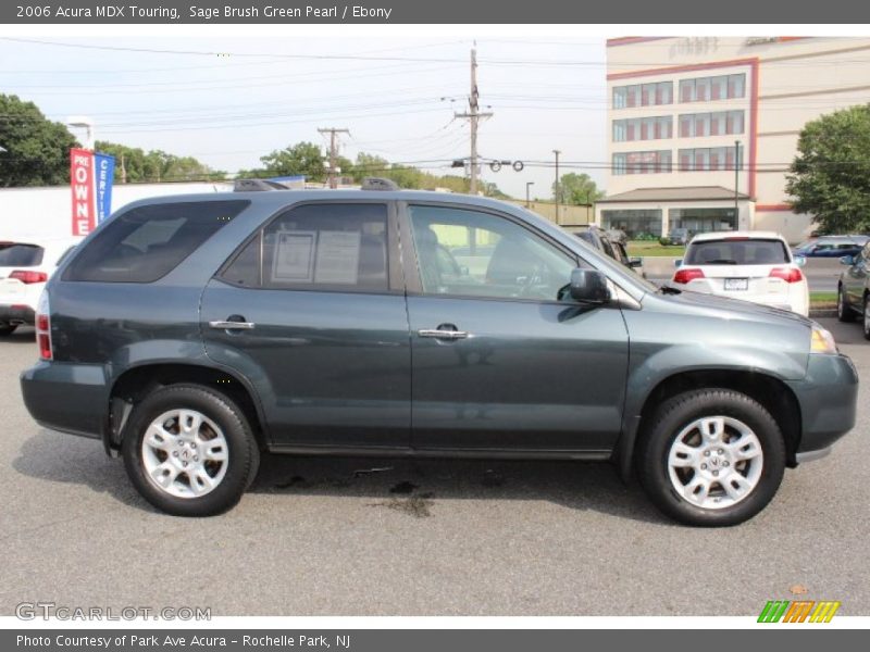 Sage Brush Green Pearl / Ebony 2006 Acura MDX Touring