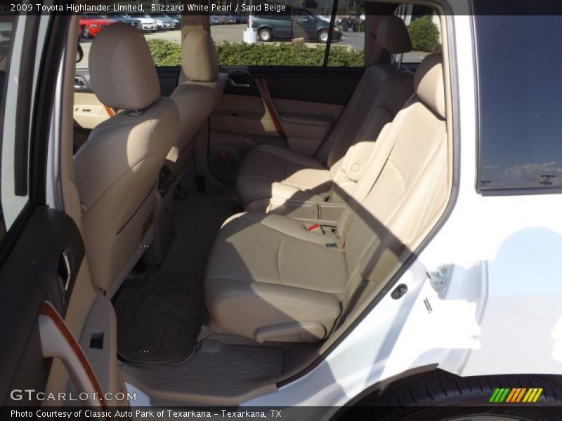 Blizzard White Pearl / Sand Beige 2009 Toyota Highlander Limited