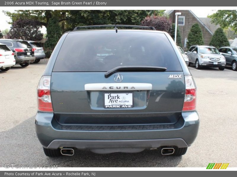 Sage Brush Green Pearl / Ebony 2006 Acura MDX Touring