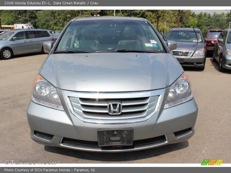 Slate Green Metallic / Gray 2008 Honda Odyssey EX-L