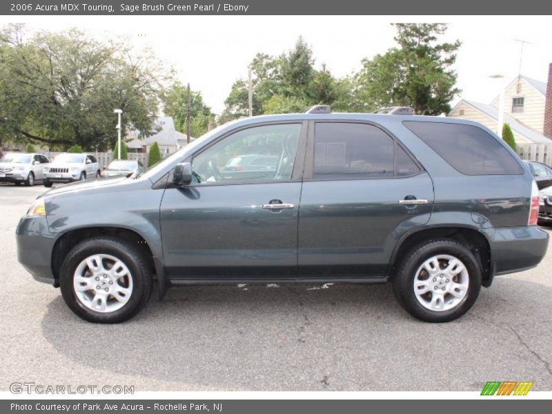 Sage Brush Green Pearl / Ebony 2006 Acura MDX Touring