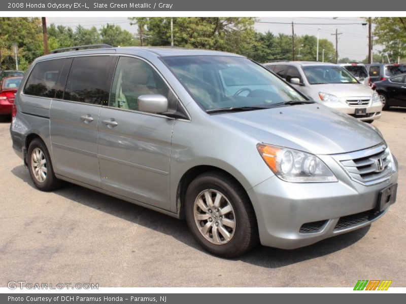 Slate Green Metallic / Gray 2008 Honda Odyssey EX-L