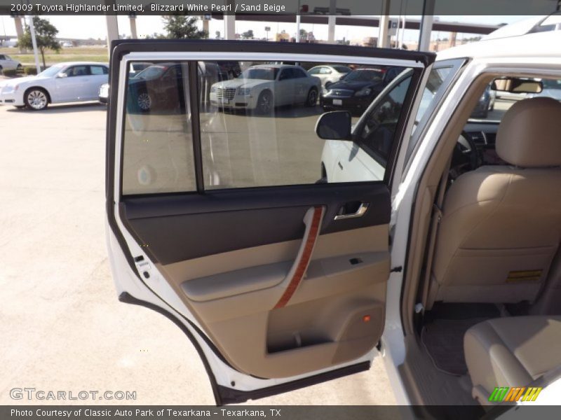 Blizzard White Pearl / Sand Beige 2009 Toyota Highlander Limited