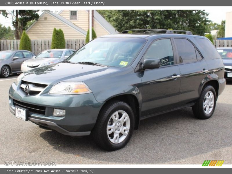 Sage Brush Green Pearl / Ebony 2006 Acura MDX Touring