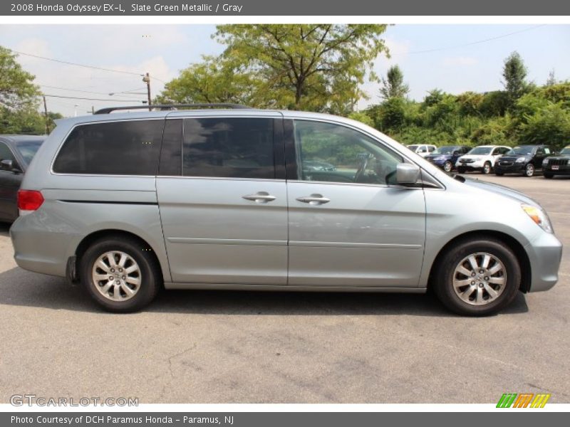 Slate Green Metallic / Gray 2008 Honda Odyssey EX-L
