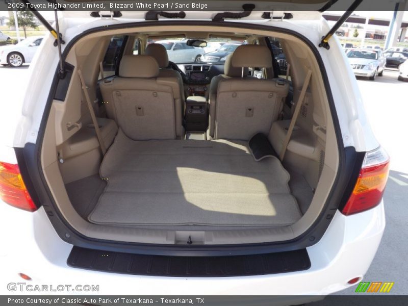 Blizzard White Pearl / Sand Beige 2009 Toyota Highlander Limited