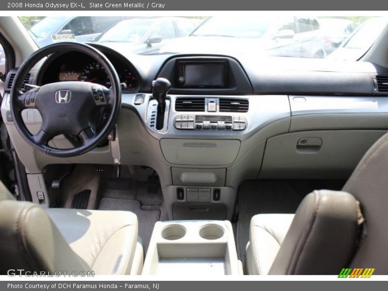 Slate Green Metallic / Gray 2008 Honda Odyssey EX-L