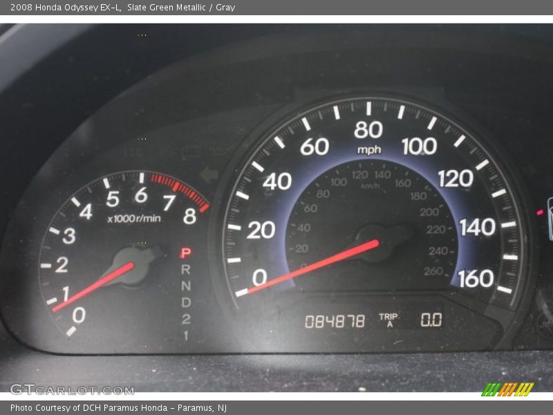 Slate Green Metallic / Gray 2008 Honda Odyssey EX-L