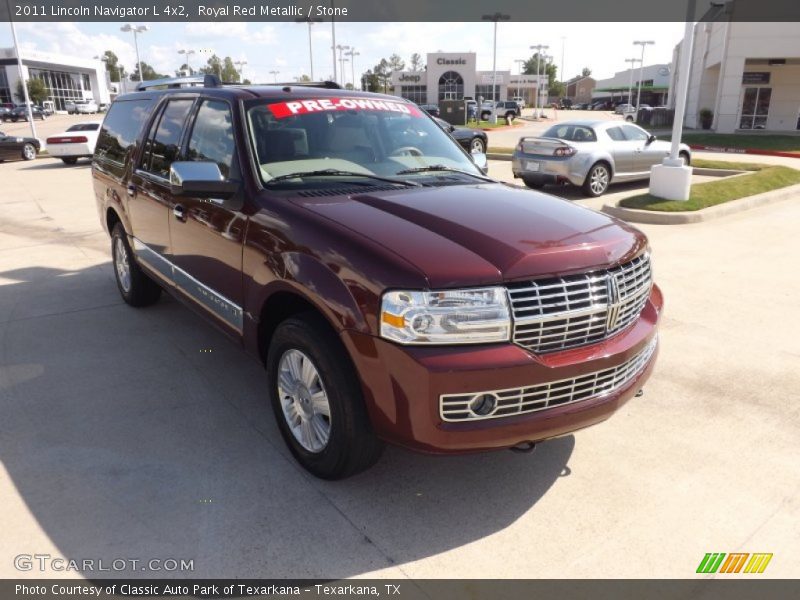 Royal Red Metallic / Stone 2011 Lincoln Navigator L 4x2