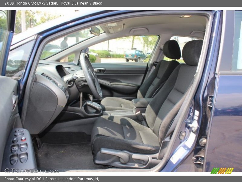 Royal Blue Pearl / Black 2009 Honda Civic LX-S Sedan