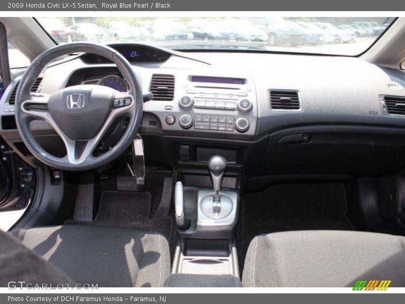 Royal Blue Pearl / Black 2009 Honda Civic LX-S Sedan
