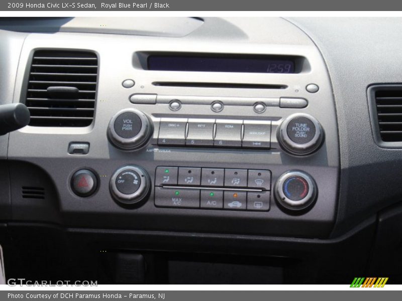 Royal Blue Pearl / Black 2009 Honda Civic LX-S Sedan
