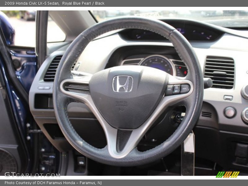 Royal Blue Pearl / Black 2009 Honda Civic LX-S Sedan