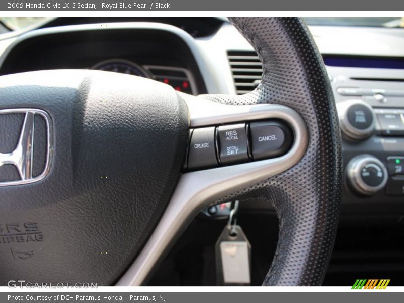 Royal Blue Pearl / Black 2009 Honda Civic LX-S Sedan