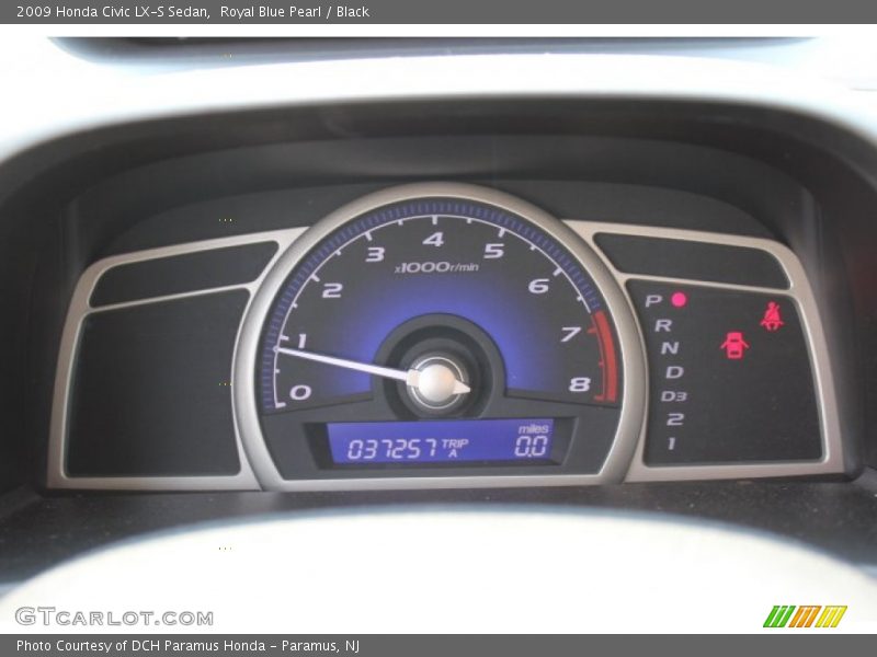 Royal Blue Pearl / Black 2009 Honda Civic LX-S Sedan